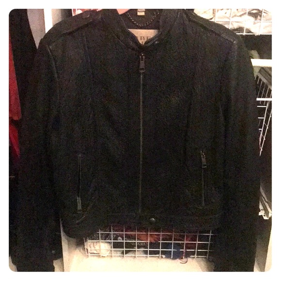 burberry brit leather jacket womens